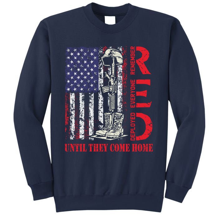 R.E.D. Military Remember Everyone Deployed Usa Flag Sweatshirt