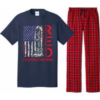 R.E.D. Military Remember Everyone Deployed Usa Flag Pajama Set