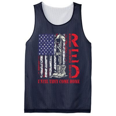 R.E.D. Military Remember Everyone Deployed Usa Flag Mesh Reversible Basketball Jersey Tank