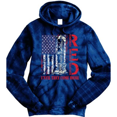 R.E.D. Military Remember Everyone Deployed Usa Flag Tie Dye Hoodie