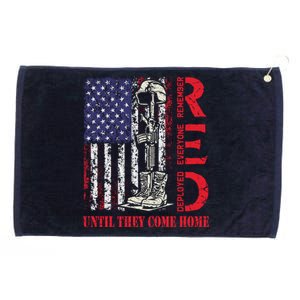 R.E.D. Military Remember Everyone Deployed Usa Flag Grommeted Golf Towel