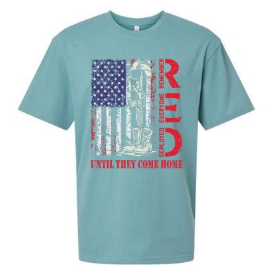 R.E.D. Military Remember Everyone Deployed Usa Flag Sueded Cloud Jersey T-Shirt