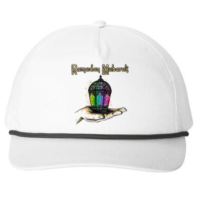 Ramadan Mubarak Snapback Five-Panel Rope Hat