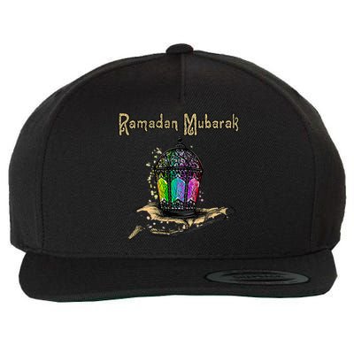 Ramadan Mubarak Wool Snapback Cap