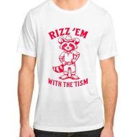 Raccoon Meme Rizz Em With The Tism Vintage Autism Awareness Adult ChromaSoft Performance T-Shirt