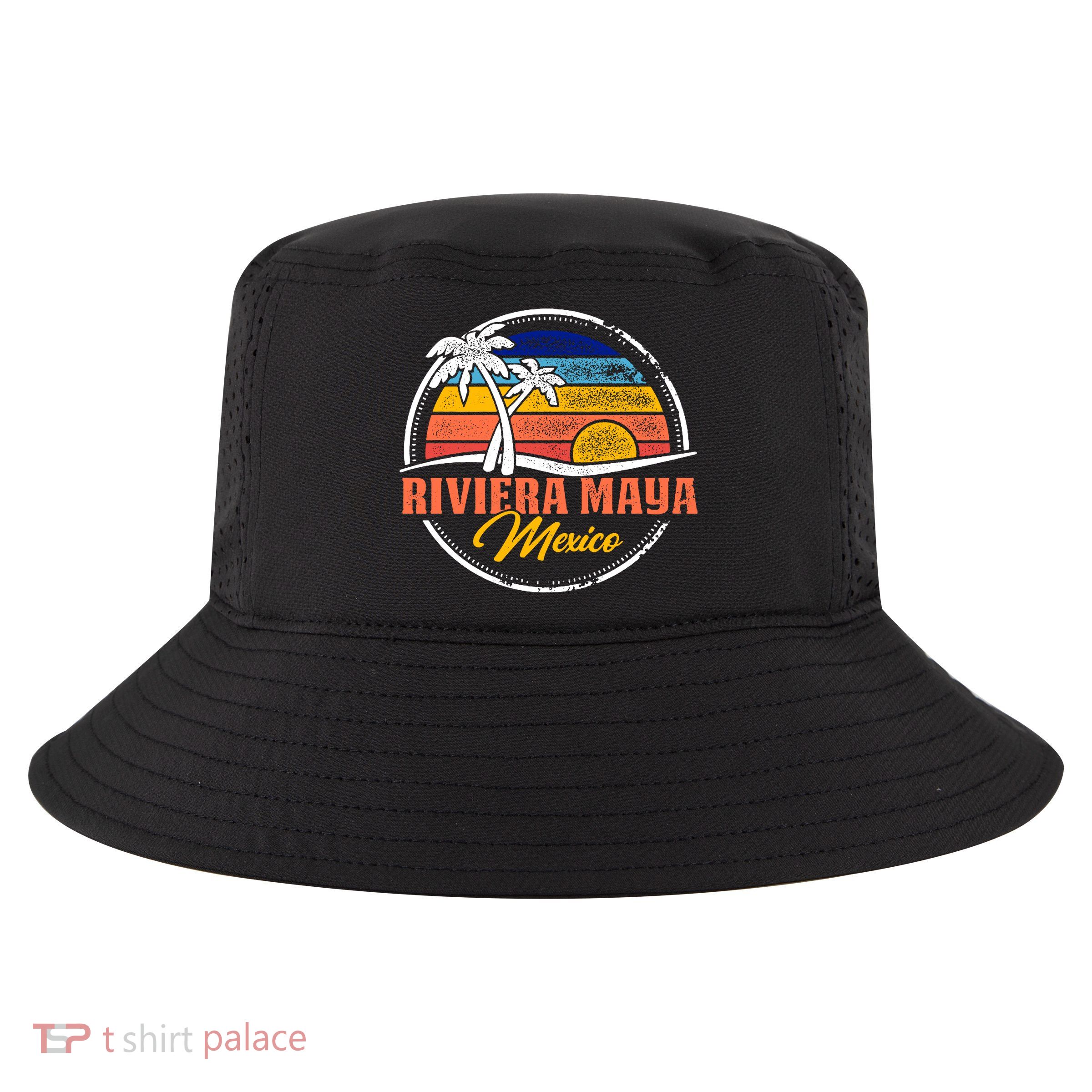 Riviera Maya Retro Sunset Cool Comfort Performance Bucket Hat