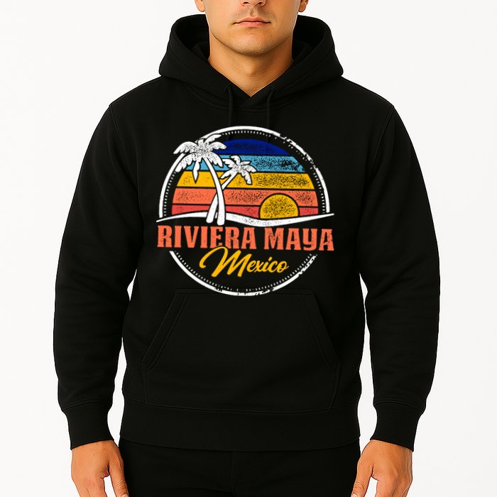 Riviera Maya Retro Sunset Hoodie