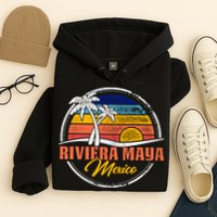 Riviera Maya Retro Sunset Hoodie
