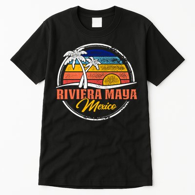 Riviera Maya Retro Sunset Tall T-Shirt