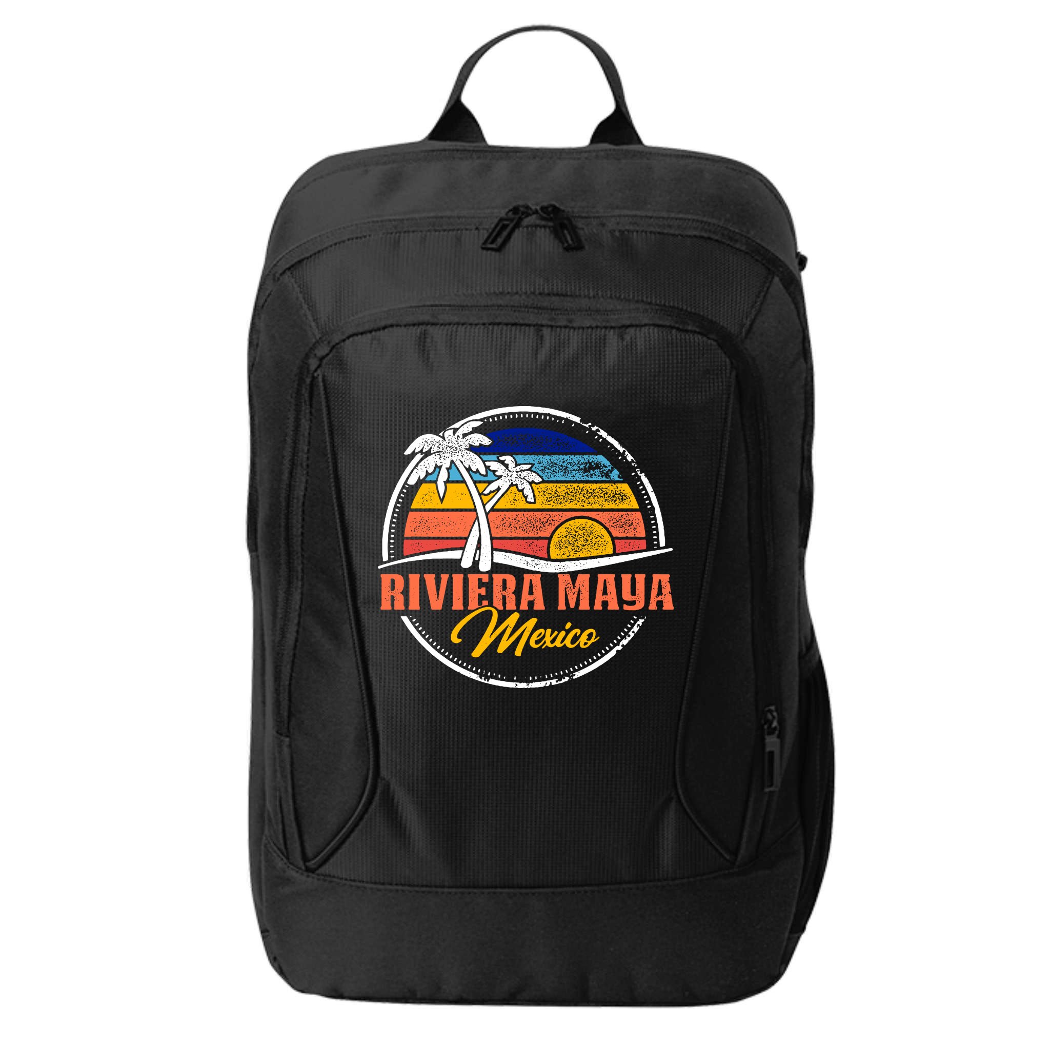 Riviera Maya Retro Sunset City Backpack