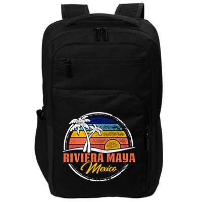 Riviera Maya Retro Sunset Impact Tech Backpack