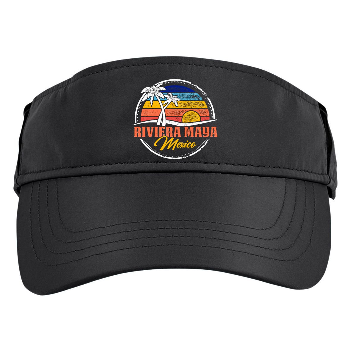 Riviera Maya Retro Sunset Adult Drive Performance Visor
