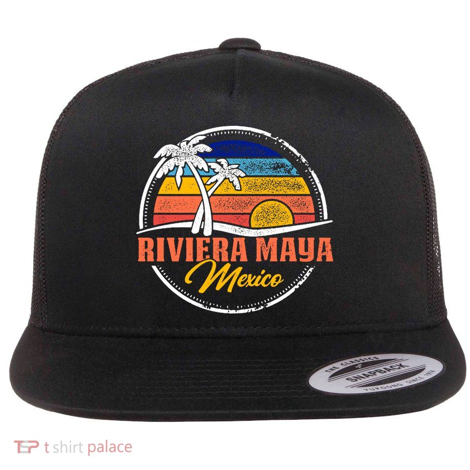 Riviera Maya Retro Sunset Flatbill Hat