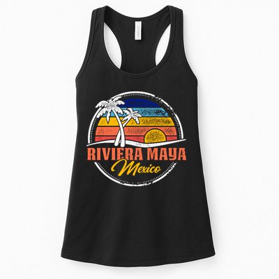 Riviera Maya Retro Sunset Womens Tank Top