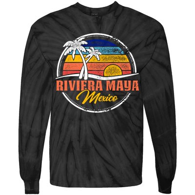 Riviera Maya Retro Sunset Tie-Dye Long Sleeve Shirt