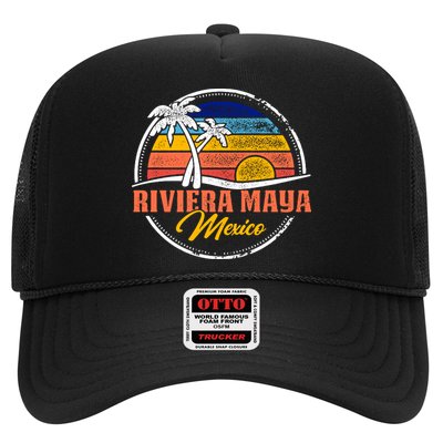 Riviera Maya Retro Sunset Trucker Hat