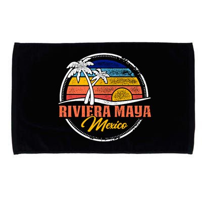 Riviera Maya Retro Sunset Microfiber Hand Towel
