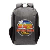 Riviera Maya Retro Sunset Vector Backpack