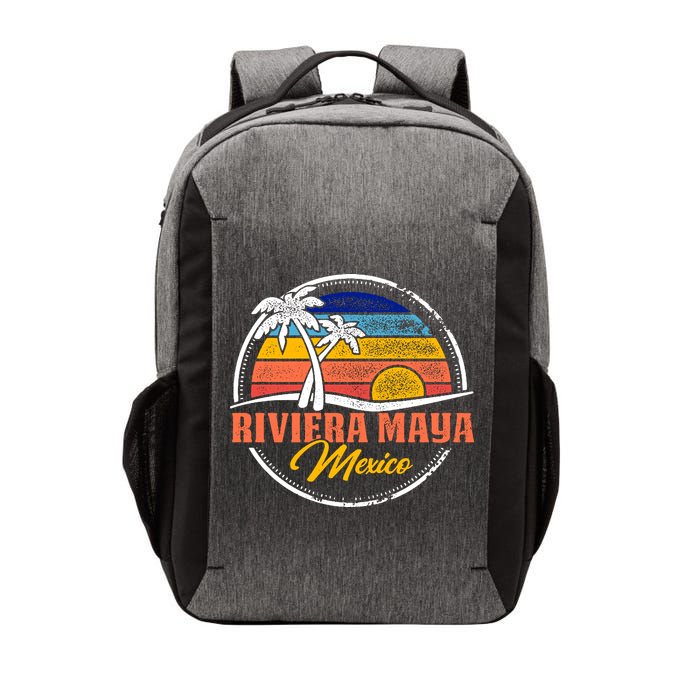 Riviera Maya Retro Sunset Vector Backpack