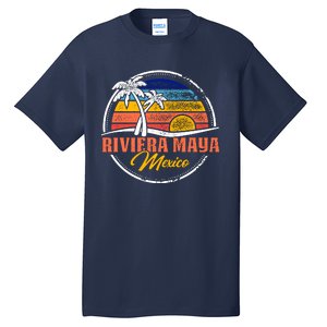 Riviera Maya Retro Sunset Tall T-Shirt