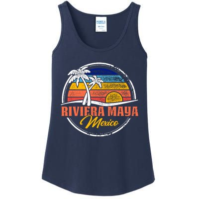 Riviera Maya Retro Sunset Ladies Essential Tank