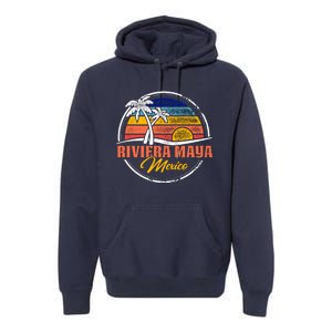 Riviera Maya Retro Sunset Premium Hoodie