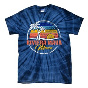 Riviera Maya Retro Sunset Tie-Dye T-Shirt