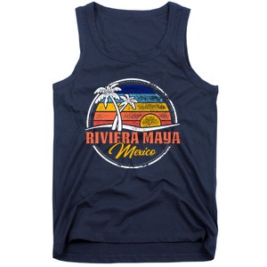 Riviera Maya Retro Sunset Tank Top