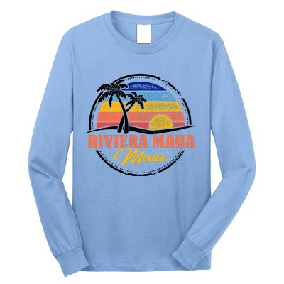 Riviera Maya Retro Sunset Long Sleeve Shirt