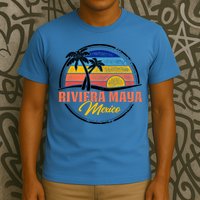 Riviera Maya Retro Sunset T-Shirt