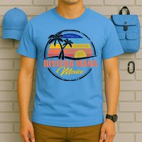 Riviera Maya Retro Sunset T-Shirt
