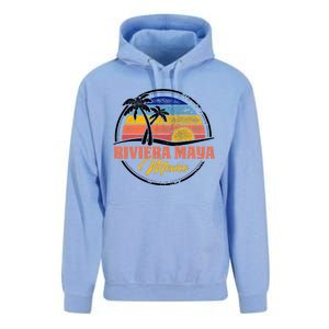 Riviera Maya Retro Sunset Unisex Surf Hoodie