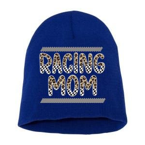 Racing Mom Race Mama Of A Racer Proud Race Mother Gift Short Acrylic Beanie