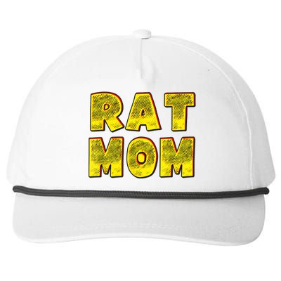 Rat Mom Snapback Five-Panel Rope Hat