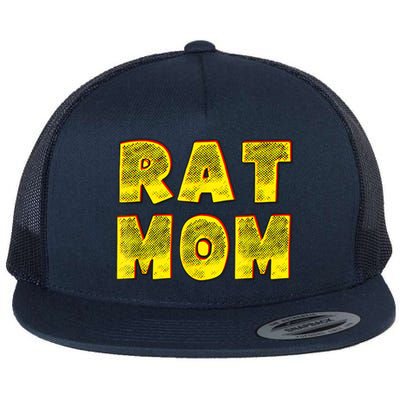 Rat Mom Flat Bill Trucker Hat