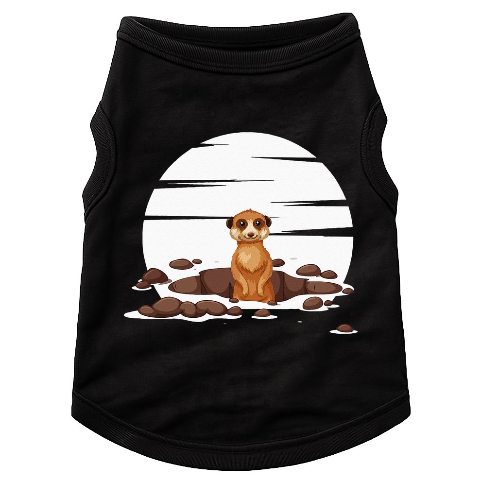 Retro Meerkat Doggie Tank