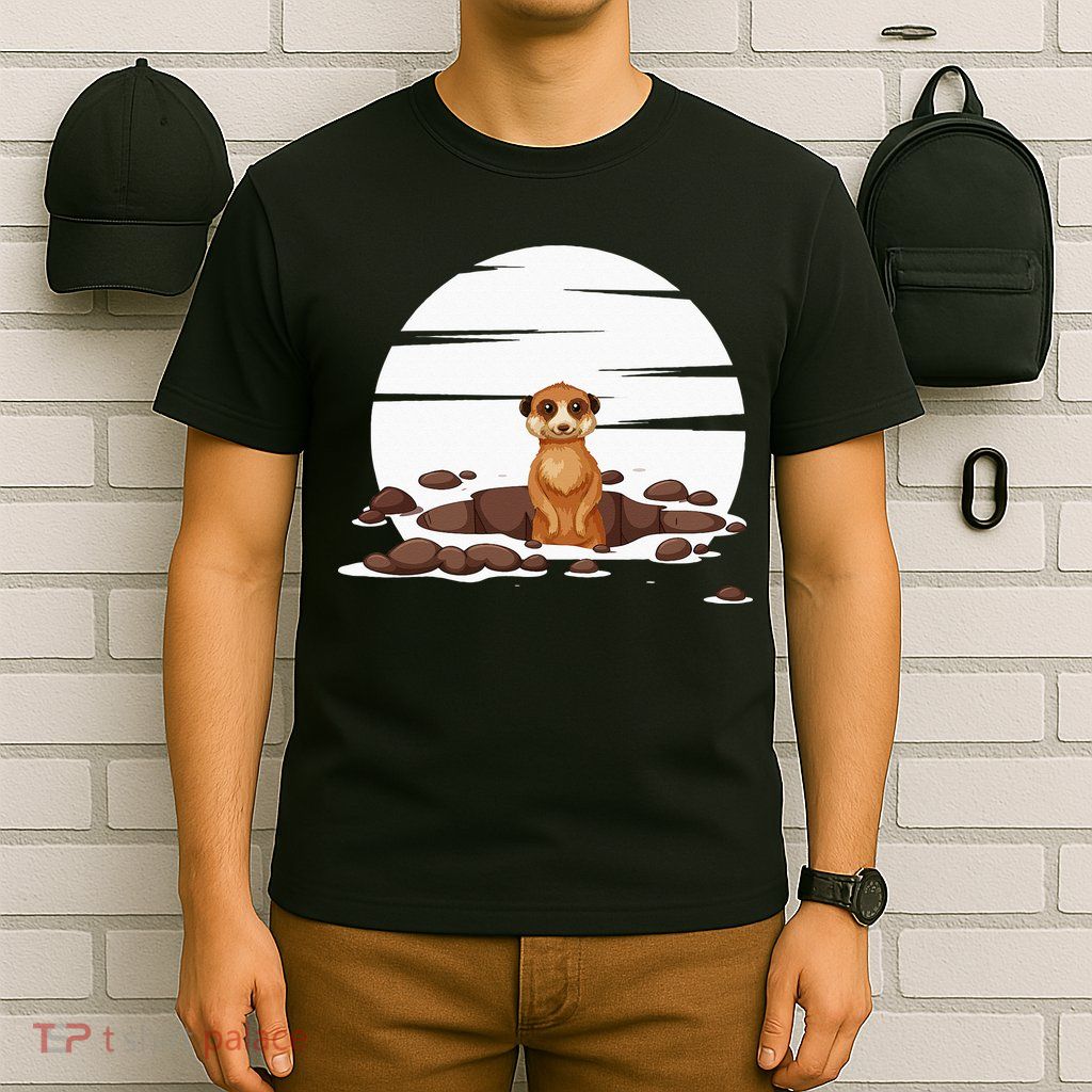 Retro Meerkat T-Shirt