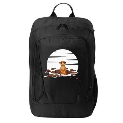 Retro Meerkat City Backpack