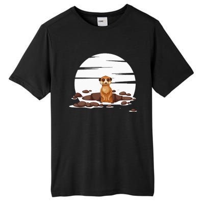 Retro Meerkat Tall Fusion ChromaSoft Performance T-Shirt