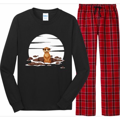 Retro Meerkat Long Sleeve Pajama Set