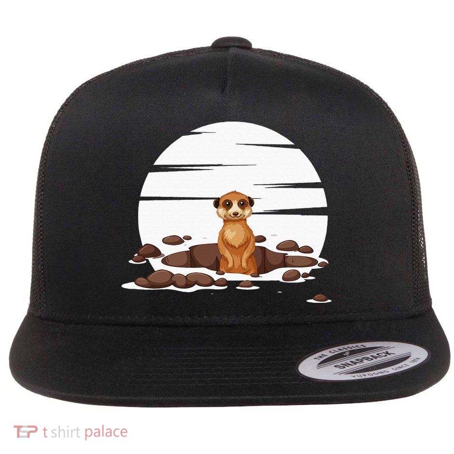 Retro Meerkat Flatbill Hat