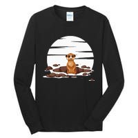 Retro Meerkat Tall Long Sleeve T-Shirt