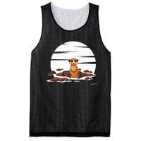 Retro Meerkat Mesh Reversible Basketball Jersey Tank