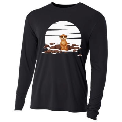 Retro Meerkat Cooling Performance Long Sleeve Crew