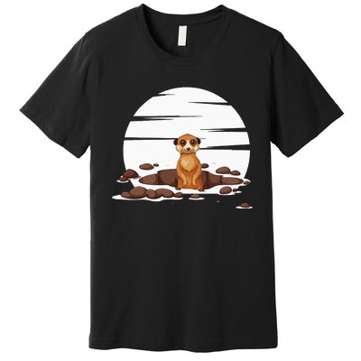 Retro Meerkat Premium T-Shirt