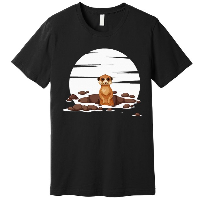 Retro Meerkat Premium T-Shirt