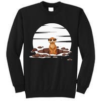 Retro Meerkat Tall Sweatshirt