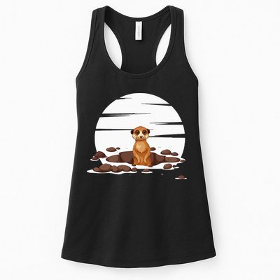Retro Meerkat Womens Tank Top