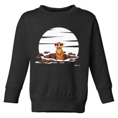 Retro Meerkat Toddler Sweatshirt