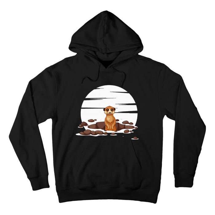 Retro Meerkat Tall Hoodie